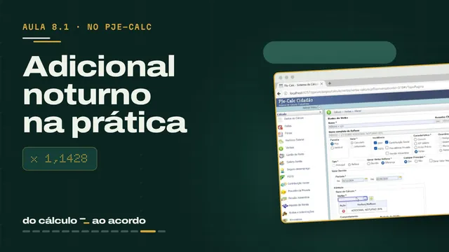 Aula 8.1: Adicional noturno na prática